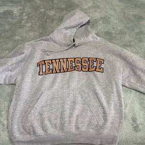Castaway Gray Hoodie with Orange Tennessee Logo